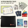 Fireproof Document Bag Safe Storage Pouch With Zipper Case Waterproof Money Bags File Envelope Holder For Home Office Business