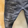 2021 Italiaanse Europese en Amerikaanse mode heren casual jeans hoogwaardige wassing puur handslijpen kwaliteitsoptimalisatie L214V