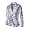 (Jacken + Hosen) Männer Business Anzug Sets Gold Silber Schwarz Slim Smoking Formale Mode Kleid Marke Blazer Bühnenauftritte Anzug X0909