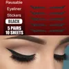 5 Pairs/set Reusable Eyelid Line Stick Glitter Self-adhesive Eyeliner Sticker for Party Cosmetic