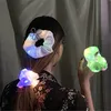 Nieuwigheid Verlichting LED Lichtgevende Haarbanden Scrunchies Dames Meisjes Hoofddeksels Haarkabel Simple Polsband Ringen Rubber Accessoires