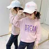 الفتيات سوياتشيرتس للأطفال ملابس الخريف أبلى البلوز الأطفال هوديس الملابس إلكتروني نمط طفلة طويلة الأكمام قمم 210528