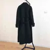 Trench coat in misto lana da donna primavera Capispalla elegante Cardigan allentato casual Cappotto in cashmere femminile Versione coreana 211118