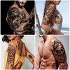 METERSHINE 49 Lakens Waterdichte tijdelijke nep -tattoo -stickers voor mannen Women Girl Express Body Schouderhals Chest Art49308793254863