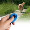 Dogs Training Supplies 7 Colors Dog Trainer ABS Pets Teaching Tool Button Clicker Sounder Wrist Band Tractable Pet Trainers Plastic SN5325