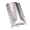 Bouche en aluminium plat feuille emballage plastique sous vide scellé en aluminium pur à trois côtés film de couverture sac multi-taille personnalisé spot KJ5B3058