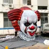 Anpassad Halloween Dekorativ Inflatable Clown Head Model 3m / 4m Air Blown Evil Droll Skull Ballong för klubb och bar dekoration
