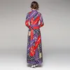 Robe longue de Boutique pour femmes, Maxi, haut de gamme, mode dame, imprimée, robe de soirée, robes de vacances, automne 2021