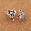 Alloy Hollow Butterfly Flower Connectors Loose Pärlor Bails Antik Silver / Guld / Brons Fit Charm European Armband L683 210pcs / Lot