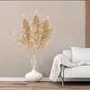 装飾的な花の花輪の造花のゴールドのプラスチック植物ユーカリの葉の花束の結婚式の装飾家の装飾偽の工芸品アラン