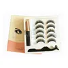 Magnetic Liquid Eyeliner False Eyelashes Tweezer Magnet Eye lashes Glue Make Up Tools 5 Pairs eyelash 3 in 1 set5148410