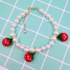Cat Collars & Leads Innovative Durable Eye-catching Pet Necklace Delicate Strawberry Neck Jewellery For Home Jewelry Collar