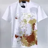 22ss 100% algodón diseñador camiseta para hombre Graffiti Casual Tees Verano manga corta hip hop Skateboard tops tee Punk letra impresa mujer tigre t s