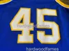 Stitched Custom Vintage Chuck Person # 45 Jersey Män Kvinnor Youth Basketball Jerseys XS-6XL