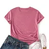 JFUNCY Plus Size Krótki rękaw Tshirt Kobiety Bawełniane Tees Solid Color T-shirt Summer Lady Tops Kobiet T Shirt Y0629