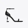 Fashion formal dress ladies high-heeled sandals exquisite and comfortable straps female letter leather size 35-42 with box