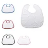 Sublimation Blanc Blank Baby Bibs Transfert de chaleur serviette de salive 11 * 12,5 pouces Side unique pour la sublimation par Air A12