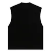 IEFB Men's Clothing Korean Streetwear Simple Sleevelesswhite Tank Tops Trend Round Collar Summer Black Tee Tops 9Y6803 210524