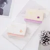 10st plånböcker Kvinnor PU Elephant Decoration 3Foldable Square Short Credit Card Holder Mix Color