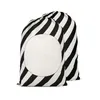 48 * 64 cm Sacs cadeaux de Noël Sublimation Blanks Santa Sack Plaid Motif Sac de rangement de bonbons avec cordon JJA9098