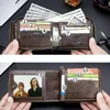 トップファイト2021 ONEPCS高品質のファッションコインポケットヴィンテージ男性財布機能茶色の本革の男性財布付きカード財布