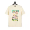 camiseta de grife masculino camisetas casuais de manga curta Urso de hip hop tops tee punk impress￣o bordada letra de ver￣o skate skate feminino gato roupas de moda xs-l