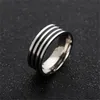 Anillo Circel de acero inoxidable negro banda dedo esmalte mujeres hombres anillos de dedo joyería de moda regalo Will y Sandy