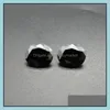 느슨한 다이아몬드 쥬얼리 블랙 컬러 스톤 8 크기 2 * m-4 * 6mm 타원형 Hine Cut 큐빅 지르코니아 합성 보석 비즈 500pcs / lot 드롭 만들기