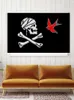 Bandeira de pardal de pirata 90 x 150 cm 3 * 5FT filme dos desenhos animados Banner feitos sob encomenda Buracos de metal furos interiores e exteriores decoração podem ser personalizados