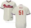 Baseball Jersey Homens Mulheres Juventude Phillies Jersey # 6 Ryan Howard 26 Chase Utley 51 Carlos Ruiz Home Vermelho Preto Cinza Branco Crianças Meninas Respirável