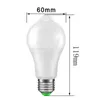 LED لمبة E27 B22 10W 85-265V لامع المصابيح اللامع الباردة الدافئة البيضاء جسم الإنسان أنابيب التعريفي الذكية البير الحساسية الحساسة مصباح