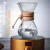 400mlクラシックガラスエスプレッソコーヒーメーカースタイルコーヒーメーカーコーヒーマシンフィルターコーヒーポットキッチンサプライ210408