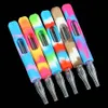 Smoke Quartz Pen with Silisone Sheath Water Pipes Smoking Accessories colorful glass nail