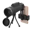 40x60 Monokular HD Optik BAK4 Low Light Nachtsichtteleskop mit Telefonhalter Clip Stativ Outdoor Camping
