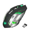 HXSJ M10 Kabellose Gaming-Maus, 2400 dpi, wiederaufladbar, 7-Farben-Hintergrundbeleuchtung, Atemkomfort, Gamer-Mäuse, Computer, Desktop, Laptop