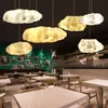 Современное плавающее облако светодиодные подвесные светильники живущие бар декор декор висит света светильники для детей