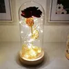 Lamp Covers & Shades Red Rose LED Glass Candle Holder Votive Vases Transparent Clear Shade Straight Cylinder 22X11.4CM