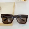 2021 공식 최신 색상 M96006WN 패션 선글라스 백만장 사각형 프레임 고품질 클래식 레트로 장식 안경