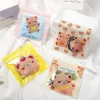 Cartoon valve bag cute teddy bear snacks candy bag plastic sealed pouch food pearl pocket bags