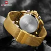 Herren Sport Uhren Luxus Gold Quartz Stahlgurt wasserdichte Militärs Digitalgelenk Uhr Relogio Maskulino