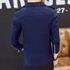 Idopy Mode Koreanischen Stil Herren Motorrad Jacke Unregelmäßigen Reißverschluss Slim Fit Zip Up Revers Kragen Nieten Nieten Mantel Für Männer 211013