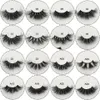 50 paires/lot cils de vison 25mm moelleux désordonné 3D faux cils longs cils naturels gros cils de maquillage