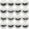 50 paia / lotto Ciglia di visone 25mm Fluffy Disordinato 3D Ciglia finte Lunghe ciglia naturali Trucco all'ingrosso Lash