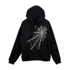 QWEEK Black Gothic Zip Up Hoodie Autumn Emo Grunge Tracksuit Dark Academia Spider Web Coat Punk Sweatshirts Alt Clothes 210809