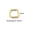 Beadsnice 14k Gold-Filled Square Beading Rings Jewelry