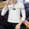 Men's T Shirts Men's T-Shirts Long Sleeve T-shirt Spring Thin Top Cotton Bottom Shirt Trend Small Youth Simple Clothes