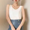 Chiffon Camis V-Neck Tops Sleeveless Plus Size Loose Summer Korean Fashion Sexy Women Tanks 9821 210417