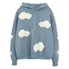 Sweatwear Sweatwear Sweatwear Switwear Femmes Casual Casual Capuche Couples Mignonnes Sweats à capuche à manches longues Femme Lâche Kawaii Top 210525