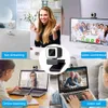 4K 2K Ring Light Mini Camera Autofonus USB Web Cam PC Laptop Kamera Full HD Kamera z mikrofonem