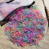 1000PCS 어린이를위한 일회용 고무 밴드 Hairband 포니 테일 머리카락 넥타이 다채로운 탄성 헤어 밴드 아기 헤어 액세서리